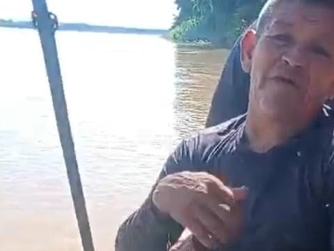 Morador de Calama é atacado por jacaré enquanto pescava