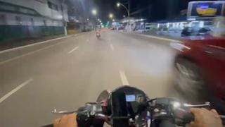 Motociclista filma o próprio acidente ao colidir com caminhonete em alta velocidade em Belém