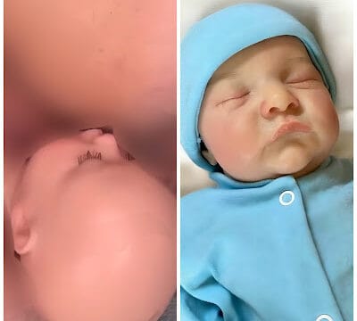 “Parabéns, é um menino!” Mulher simula parto de bebê reborn