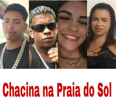 Quatro jovens são executados a tiros durante festa na Praia do Sol, em João Pessoa