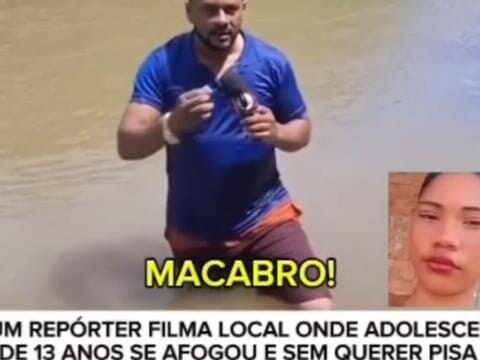Repórter pisa em corpo de jovem desaparecida durante reportagem no Maranhão