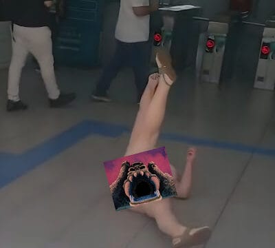 Mulher nua em surto é filmada na entrada da estação Barueri, linha 8 Diamante da Via Mobilidade