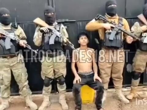 Cartel Santa Rosa de Lima pune ladrão acusado de roubos em Guanajuato
