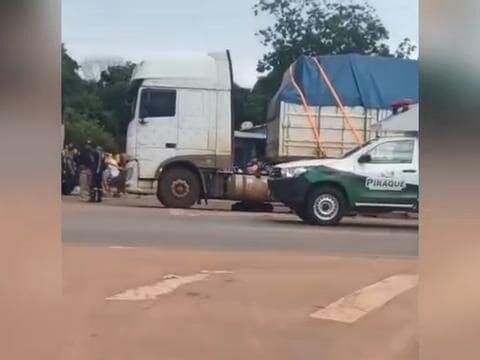 Idoso morre atropelado por caminhão na BR-153 em Araguaína, no Tocantins