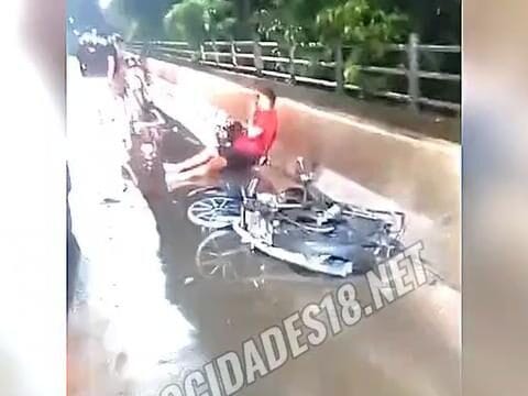 “Tu não tá sentindo nada não, né?”: motociclista fica com testa gravemente ferida após ser atingido por motorista embriagado